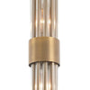 RV Astley Column Antique Brass Single Pendant