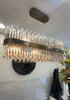 Colmar 100cm Linear Antique Brass Chandelier - 50382