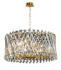 Criss Gold Crystal Chandelier 10 Light