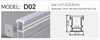 D02 Surface Ceiling/Wall LED Aluminum Profile (21.3X25.8)