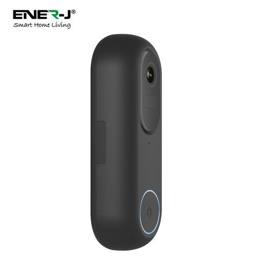 ENER-J Smart 1080p Wired & Wireless Video Doorbell Kit with 5200mah Battery & USB Foldable Chime