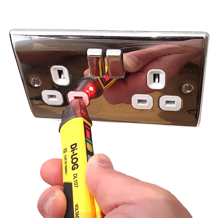 DiLOG DL107 1000V Non-Contact Voltage Detector Visual and Audible