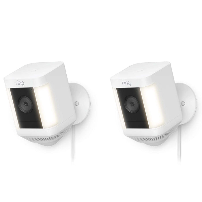 Ring Spotlight Cam Plus (3 Pin UK) Plug-In White