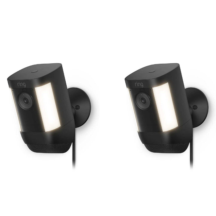 Ring Spotlight Cam Pro (3 Pin UK) Plug In Black