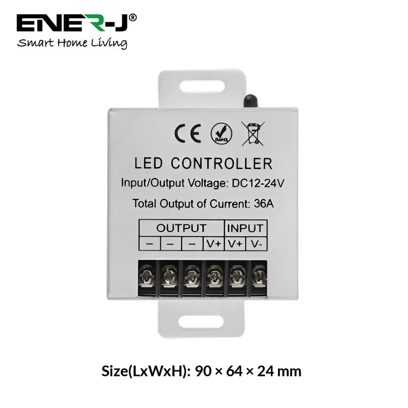 Ener-j ACC1122 12V/24V Dimmable WiFi Controller for LED Strips, Max 360W