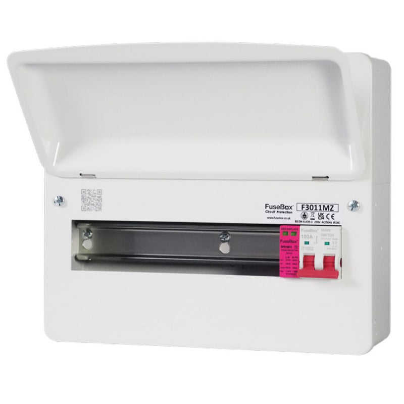FuseBox 11 Way Consumer Unit with 100A Main Switch F3011MZ