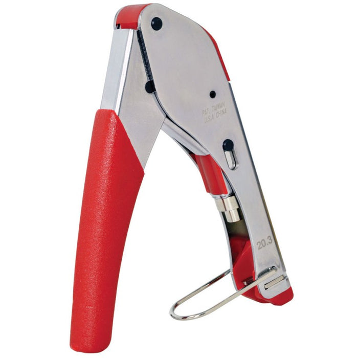 Snap-seal Pocket Crimp Tool, Heavy Duty Crimping Tool for Fitting Snap-seal and F-type Connectors
