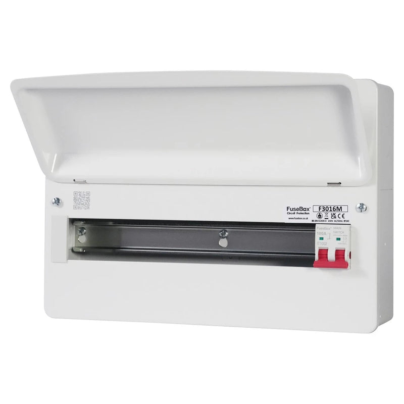 Fusebox 16 Way Consumer Unit with 100A Main Switch F3016M