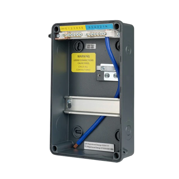 FuseBox A65E06MGY Grey IP65 6 Module Consumer Unit