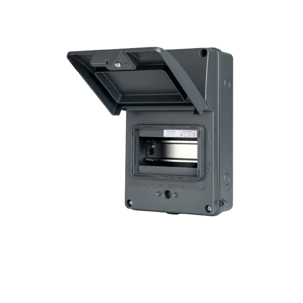 FuseBox A65E06MGY Grey IP65 6 Module Consumer Unit