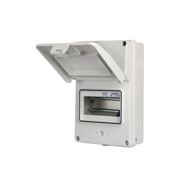 Ip65 Module FuseBox A65E06MWH White IP65 6 Module Consumer Unit — SND Electrical