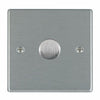 Hamilton 741X40 1 Gang 2 Way 400W On/Off Dimmer, Satin Steel