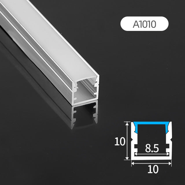 A1010 LED profile 10mm x 10mm aluminum channel for LED strip lights