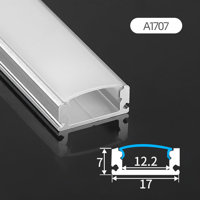 A1707 LED Aluminum Profile 17mm x 7mm aluminum channel for LED strip lights