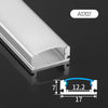 A1707 LED Aluminum Profile 17mm x 7mm aluminum channel for LED strip lights