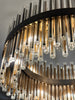 Colmar Round 80cm Antique Brass Chandelier - 50381