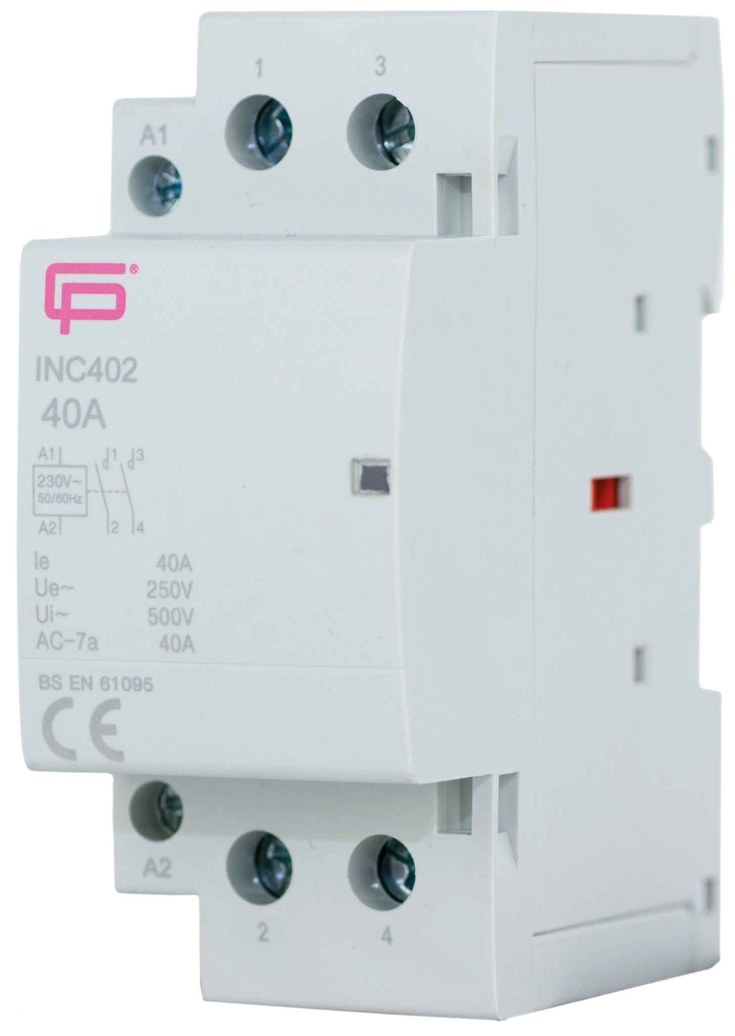 *FuseBox 40A 2P N/O INSTALLATION CONTACTOR 230V INC402