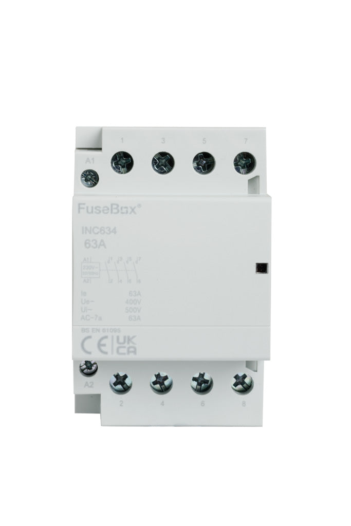 *FuseBox 63A 4P N/O INSTALLATION CONTACTOR 230V INC634