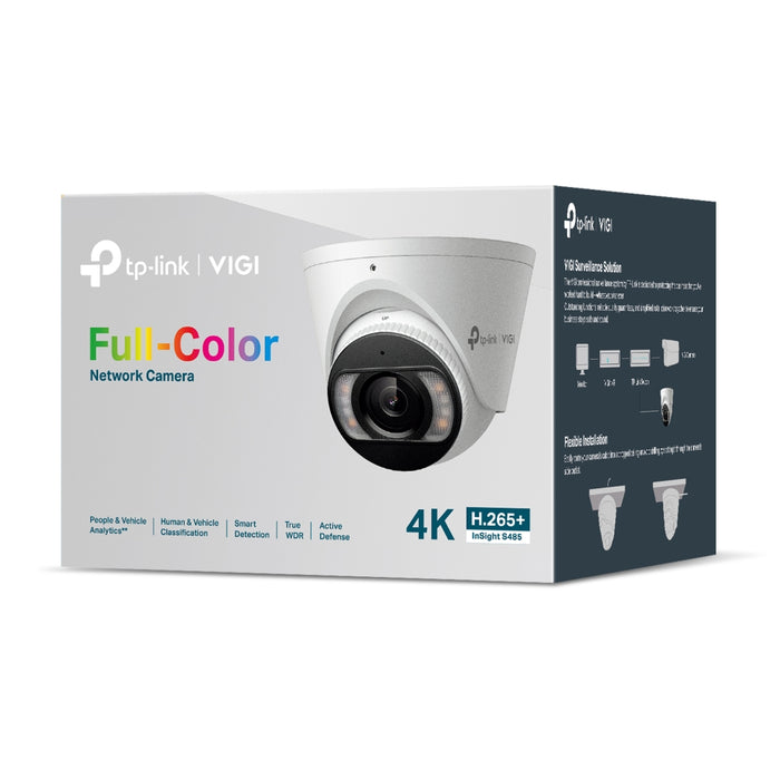 TP-Link VIGI 8MP Outdoor Full-Colour Turret Network Camera – Fixed Lens 2.8mm/4mm