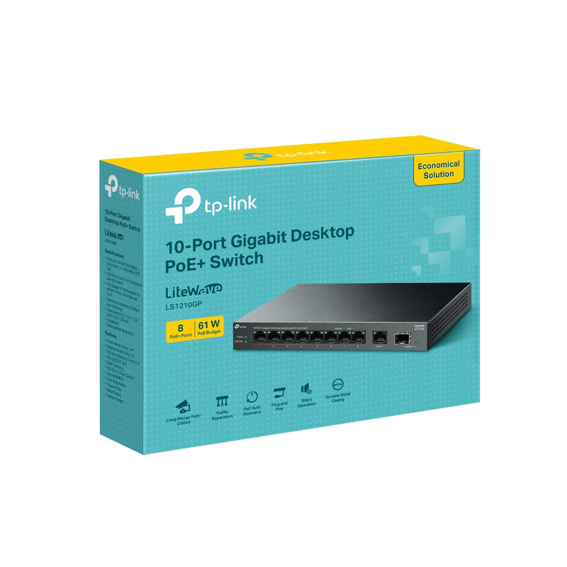Tp-link 10-Port Gigabit Desktop Switch with 8-Port PoE+
