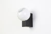 Luna Sphere Glass Wall Light - Black