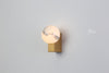 Luna Sphere Glass Wall Light - Matt Gold