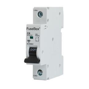 FuseBox MT06C**1 MCB C Curve 6kA 1P RCBO's - 6A, 10A, 16A, 20A, 25A, 32A, 40A, 50A or 63A