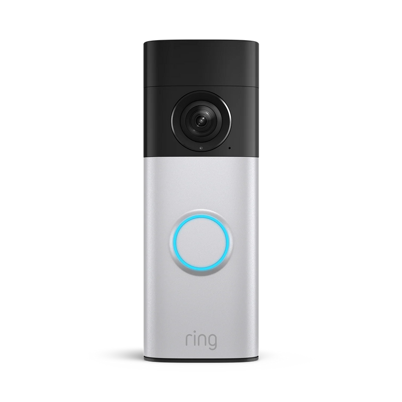 Ring Video Doorbell Plus - 2K Battery (Nickel Silver)