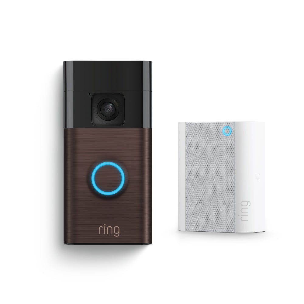 【新品•未開封】ring Battery Doorbell ベネチアブロンズ Ring ドアベル バッテリーモデル ベネチアンブロンズ - スマホ対応