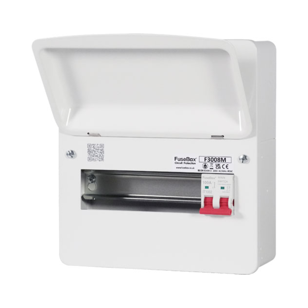 FuseBox 8 Way Consumer Unit with 100A Main Switch (F3008M)