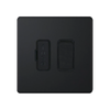 Hilton 13 Amp DP Switched Fused Connection Unit – Matt Black with Black Insert