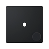 Hilton 1 Gang Empty Dimmer Plate with Knob – Matt Black