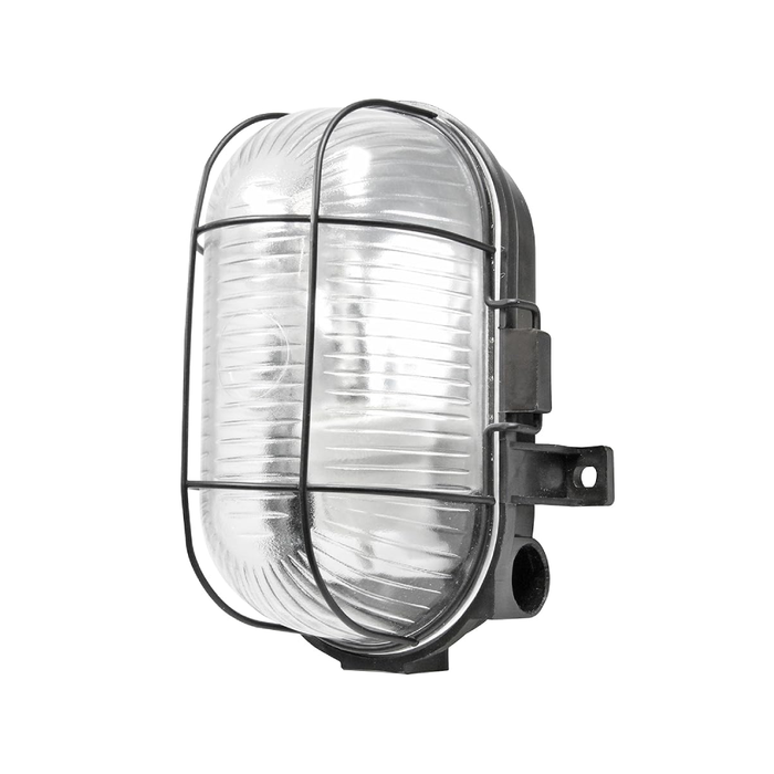 Powermaster S5880 60W IP44 Oval Bulkhead - White/Black