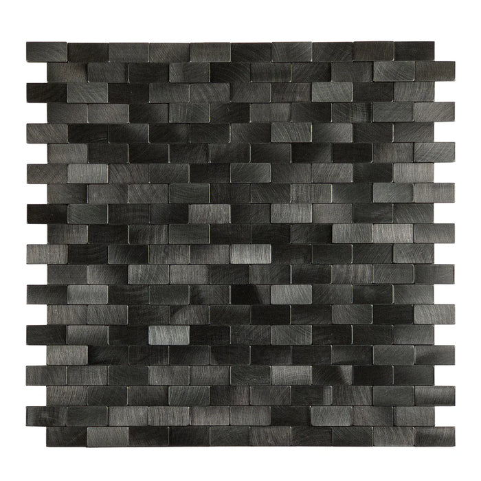 Ener-J Urban Alloy Pattern Peel & Stick Aluminum Tile, Size:300 x 300 x 4 mm (Pack of 4)