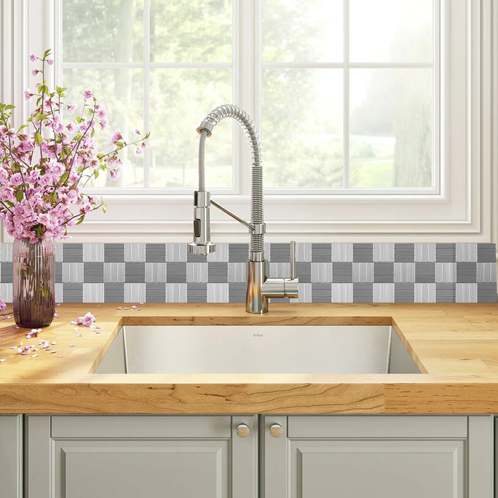 Ener-J Linear Glow Peel & Stick Aluminum Tile, Size: 300 x 300 x 4 mm (Pack of 4)