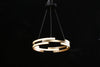 Petra Gold & Black LED Halo Pendant