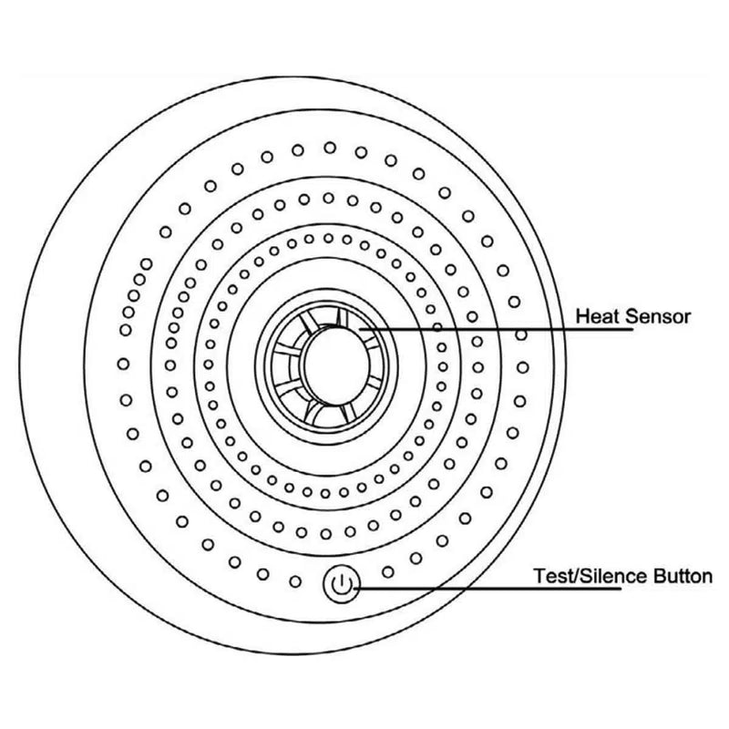 Qvis QFS-ST-IHA 10 Year Battery Thermistor Heat Alarm