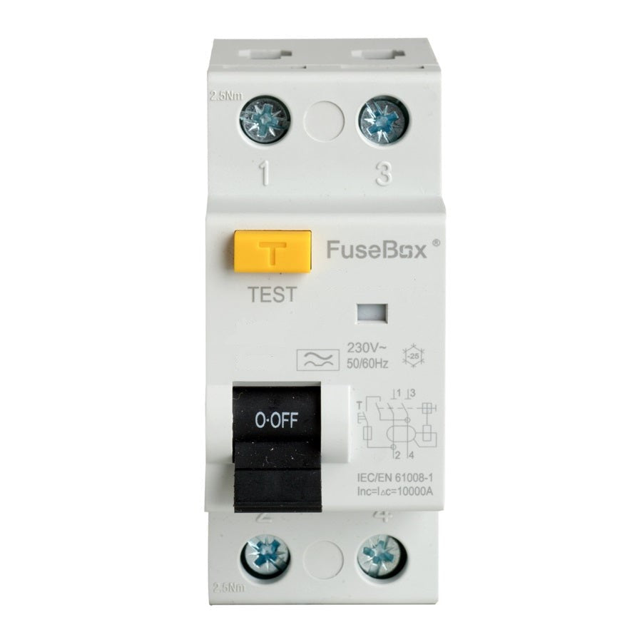 *FuseBox RTA800302 30mA 2 Pole RCD Type A 80A