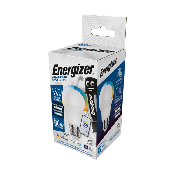 Energizer Smart 9.2W RGB CCT E27 Colour Changing Bulb- S18460