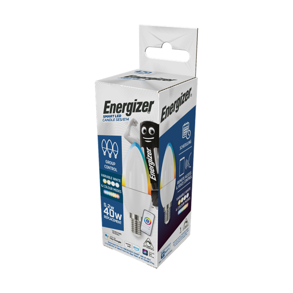 Energizer Smart E14 5.2W Colour Changing Candle Bulb - S18461