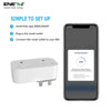 ENER-J WiFi & Bluetooth Dual Smart Plug 13A (UK) with Individual Socket Control, Energy Monitoring, Surge Protection & Alexa/Google Voice Control