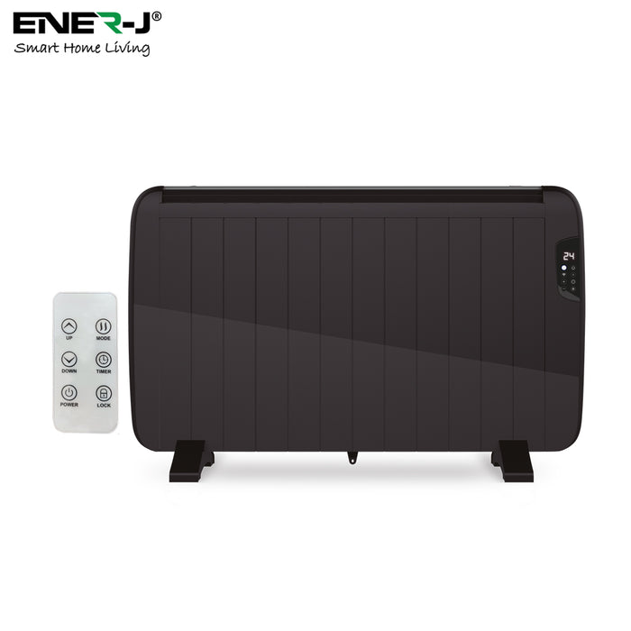 Ener J 2000W Smart Heater with Aluminium Heating Element & Remote - Black