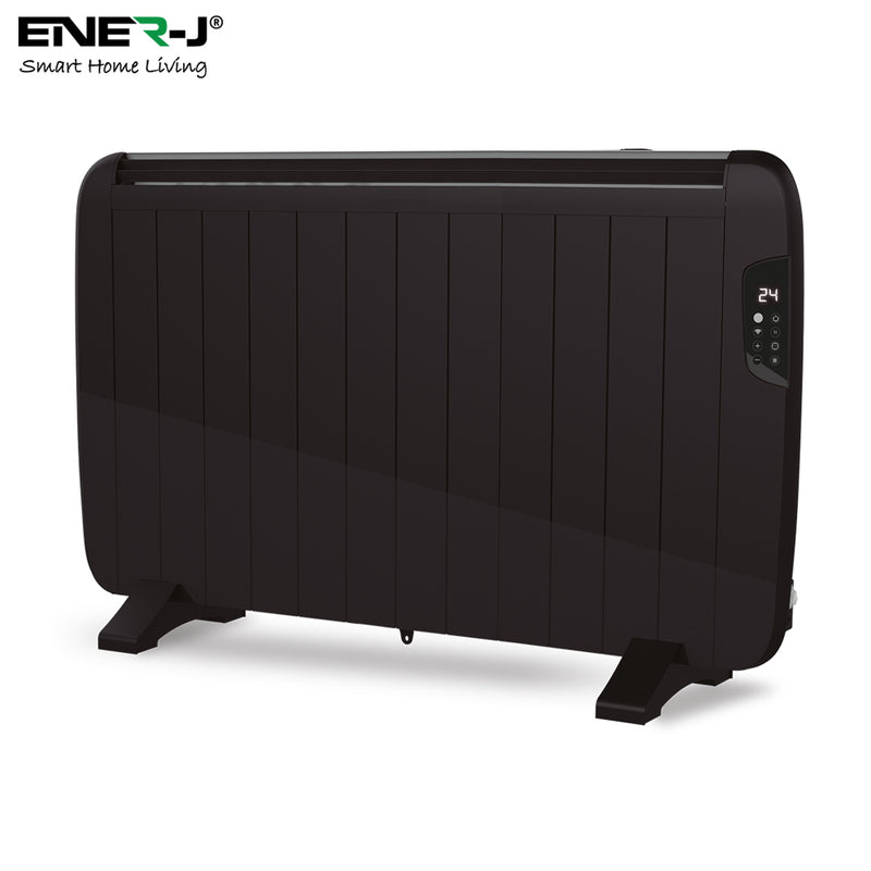 Ener-J 2000W Smart Heater with Aluminium Heating Element & Remote - Black