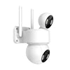 Ener-J Smart Wi-Fi Dual Lens Outdoor Dome IP Camera White Housing IP65