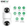 Ener-J Smart Wi-Fi Dual Lens Outdoor Dome IP Camera White Housing IP65