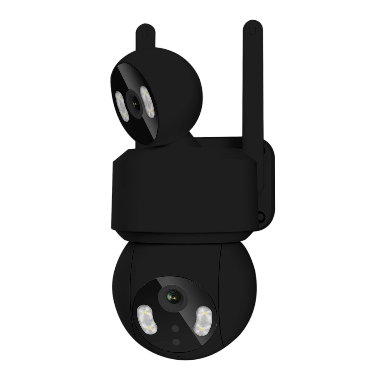 Ener-J Smart Wi-Fi Dual Lens Outdoor Dome IP Camera Black Housing IP65