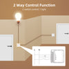 Ener-J Smart WiFi+BLE 2CH Light Switch Module (Max 2 x 150W). Dimmable