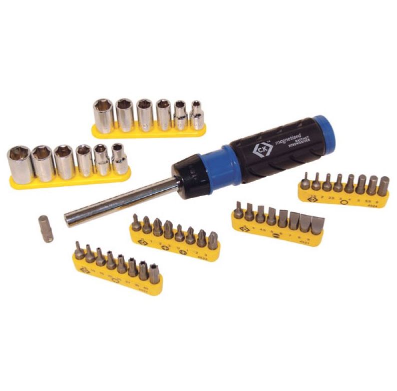 CK Tools T4826D Ratchet Screwdriver Set with Bits and Socket***