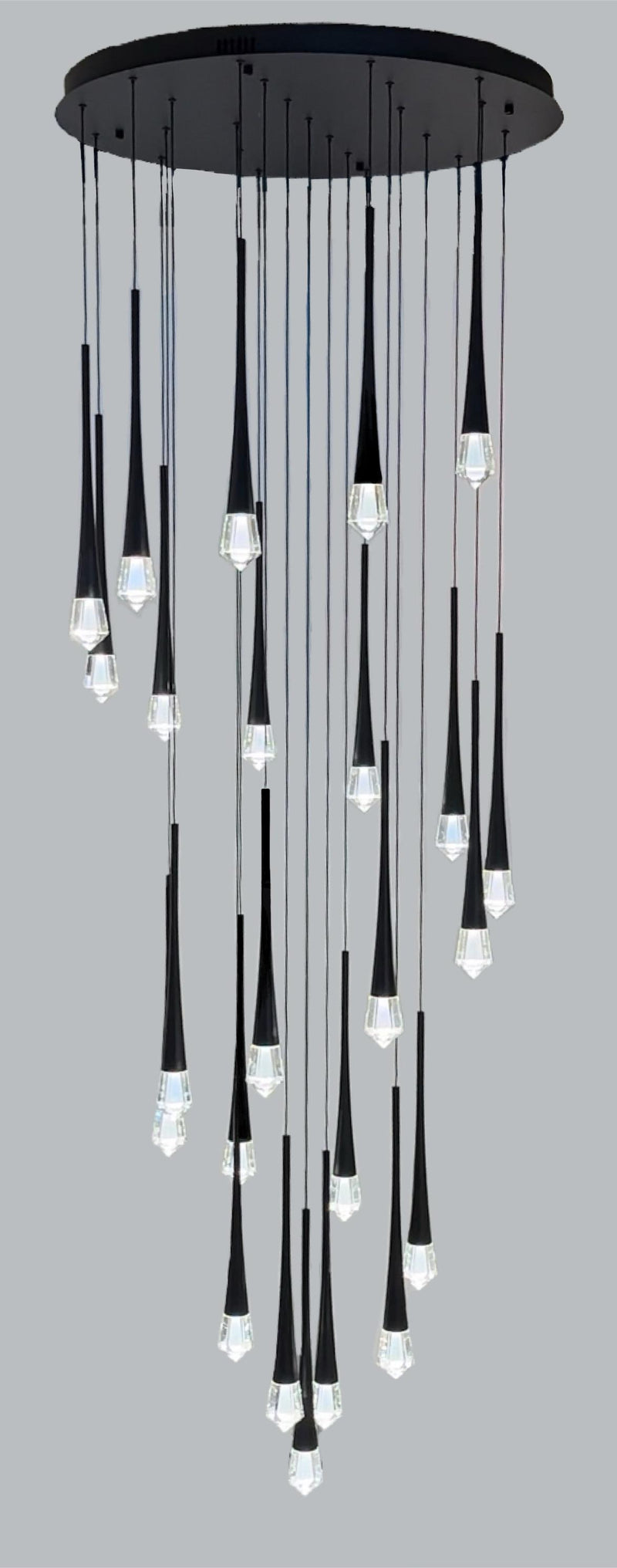 Spear 24 Light LED Crystal Stairwell Light