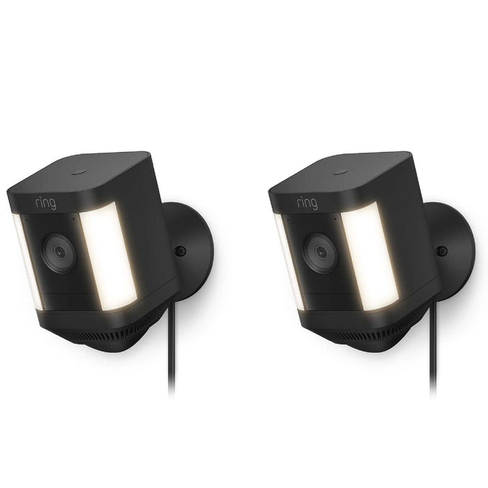 Ring Spotlight Cam Plus (3 Pin UK) Plug-In Black